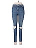 Topshop Hearts Blue Jeans Size 28 waist - photo 1