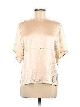 Vince. Short Sleeve Silk Top (view 1)