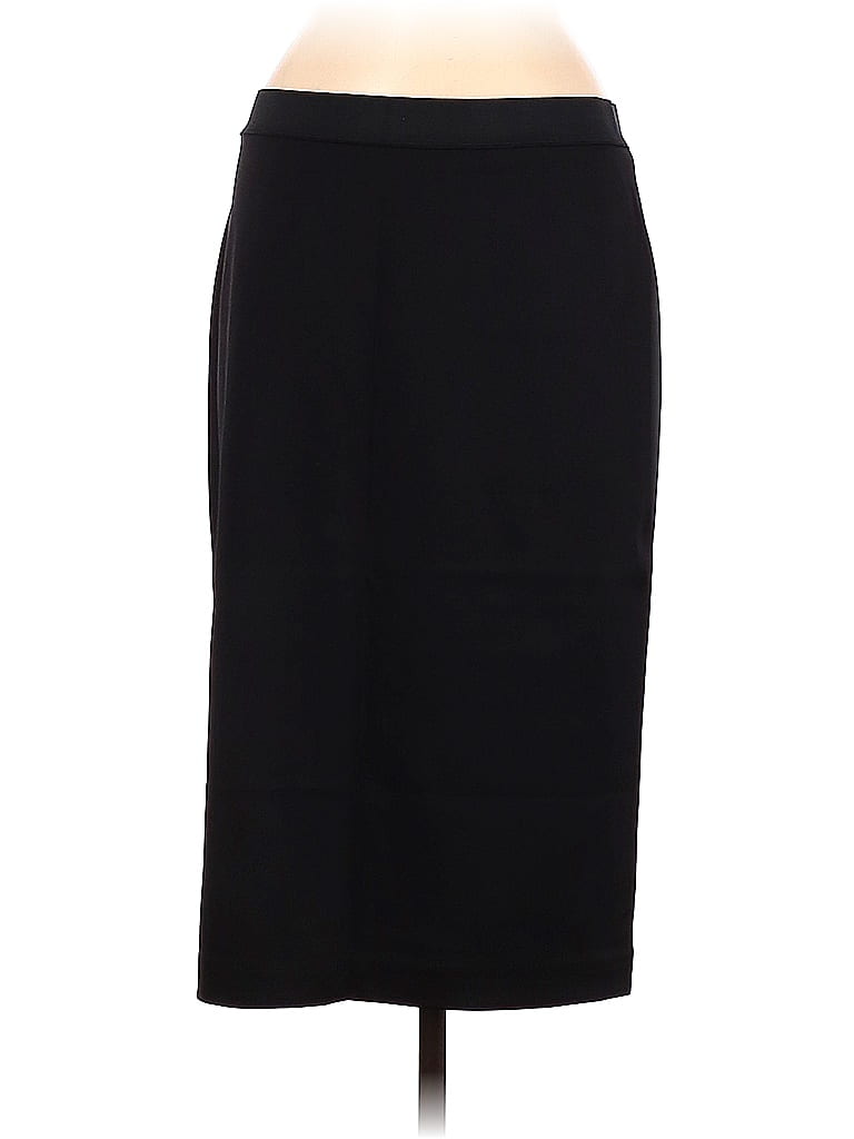 Alfani Solid Black Casual Skirt Size M - photo 1