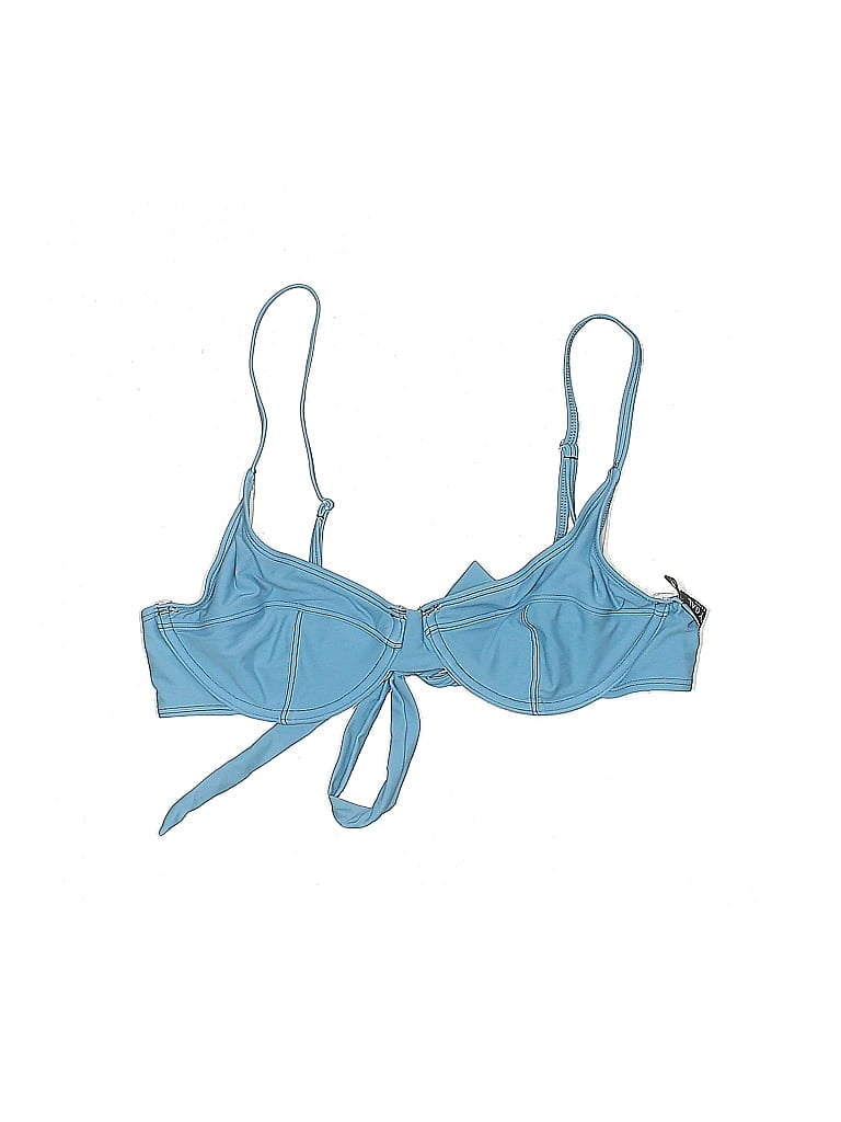 Nasty Gal Inc. Blue Swimsuit Top Size 8 - photo 1