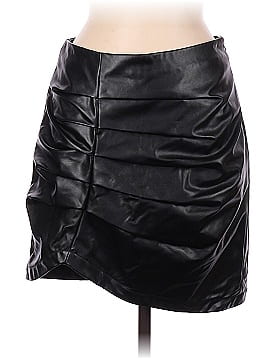 steele. Faux Leather Skirt (view 1)