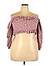 Lucky Brand 100% Viscose Pink Long Sleeve Top Size 2X (Plus) - photo 1