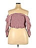 Lucky Brand 100% Viscose Pink Long Sleeve Top Size 2X (Plus) - photo 2