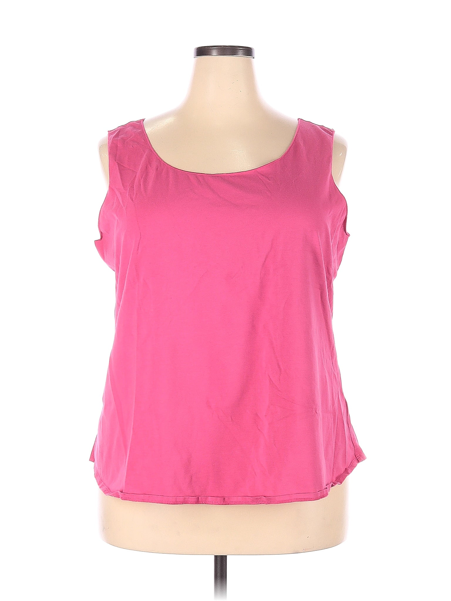 Nic + Zoe Pink Sleeveless T-Shirt Size 2X (Plus) - 75% off | thredUP