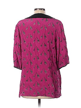 Sara Campbell 3/4 Sleeve Silk Top (view 2)