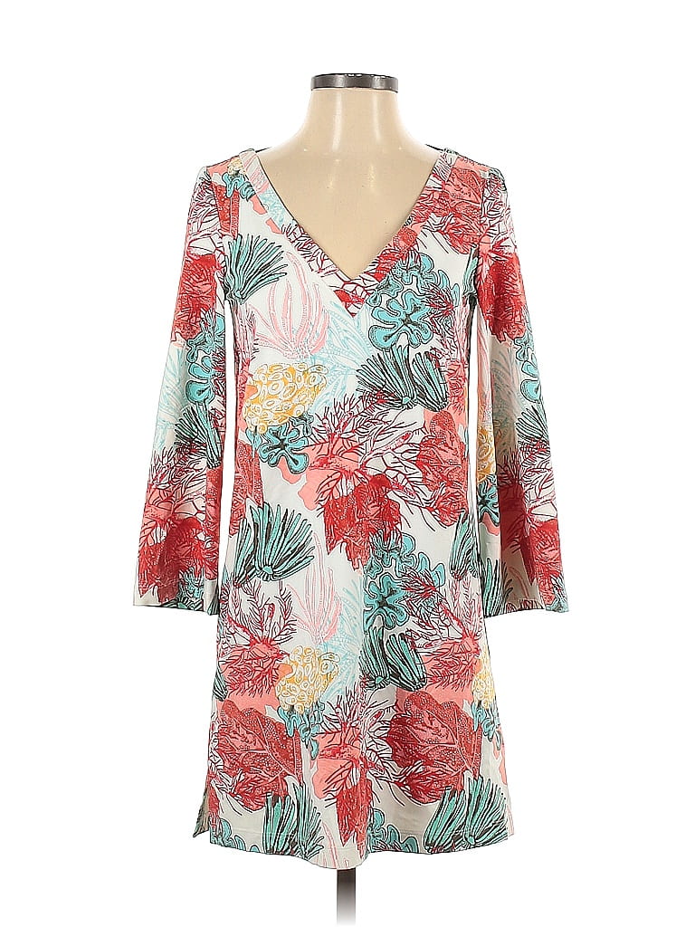 Persifor Floral Motif Tropical Red Casual Dress Size XS - photo 1