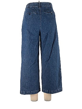 Madewell Pleated Wide-Leg Jeans in Seabrook Wash (view 2)