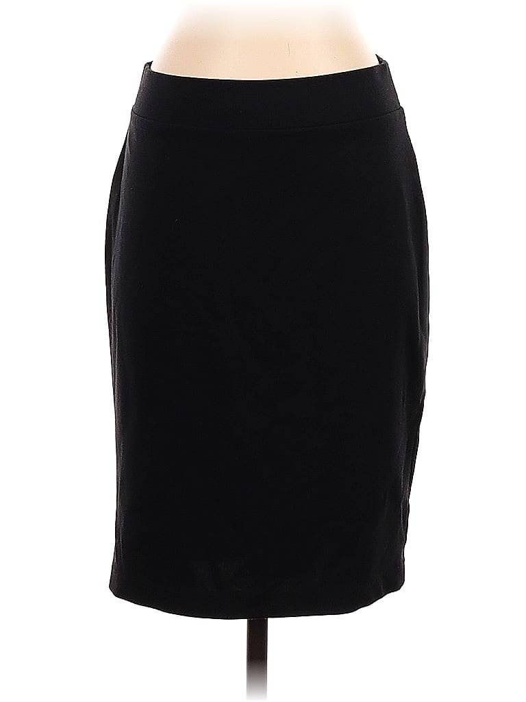 Nicole Miller Solid Black Casual Skirt Size S - photo 1