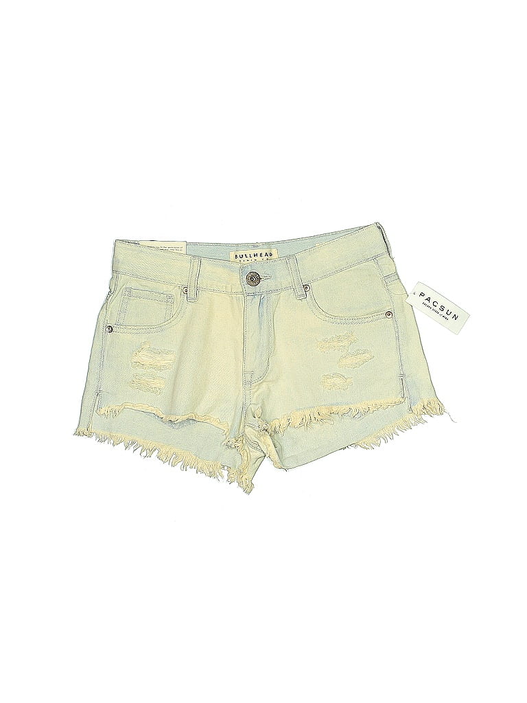 Bullhead 100% Cotton Yellow Denim Shorts Size 1 - photo 1