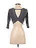 Mia Joy 100% Cotton Gray 3/4 Sleeve Top Size 3 - photo 2