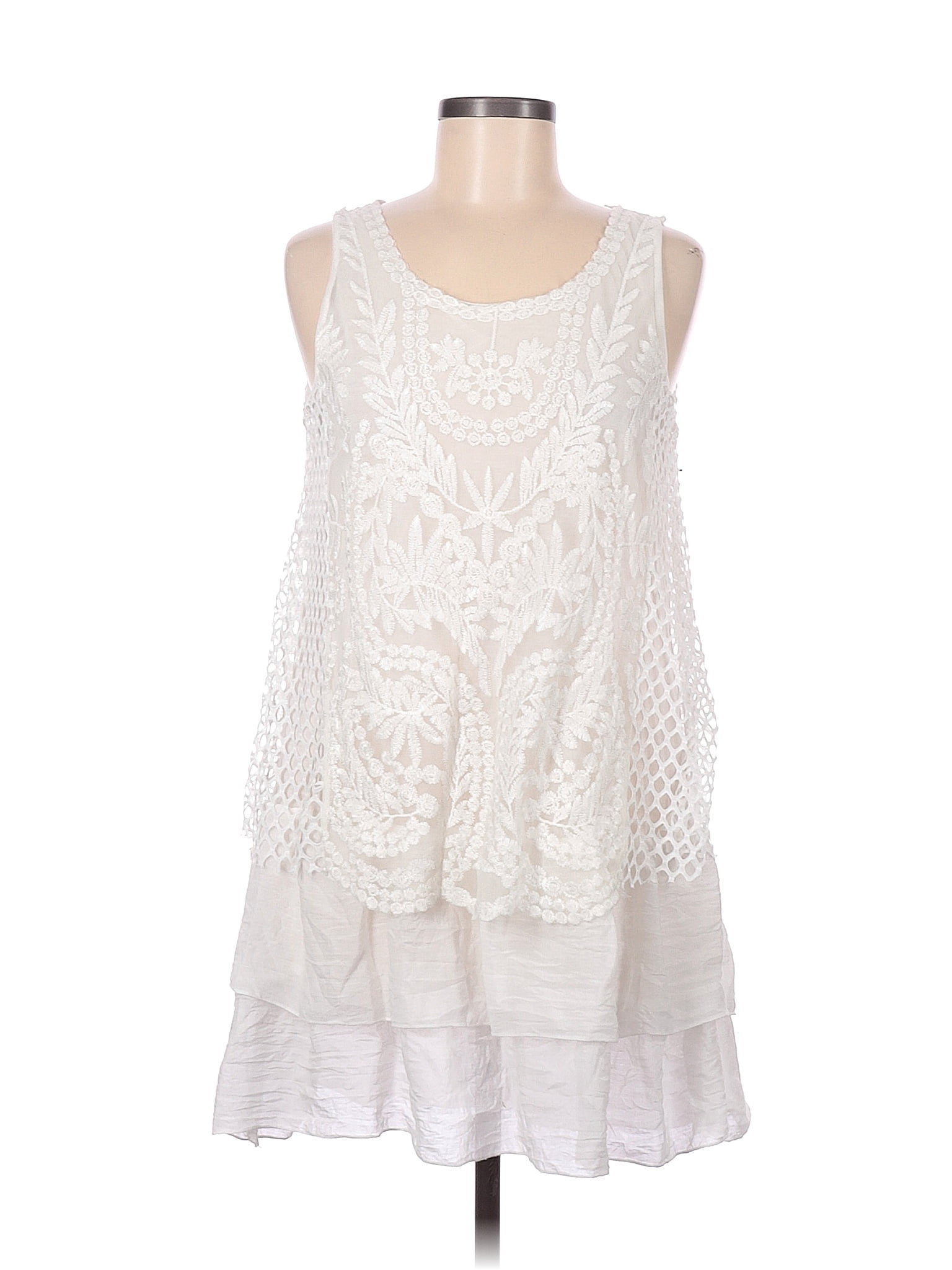 Ethyl White Casual Dress Size M - 75% off | thredUP
