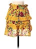 FARM Rio 100% Cotton Floral Yellow Casual Skirt Size S - photo 1