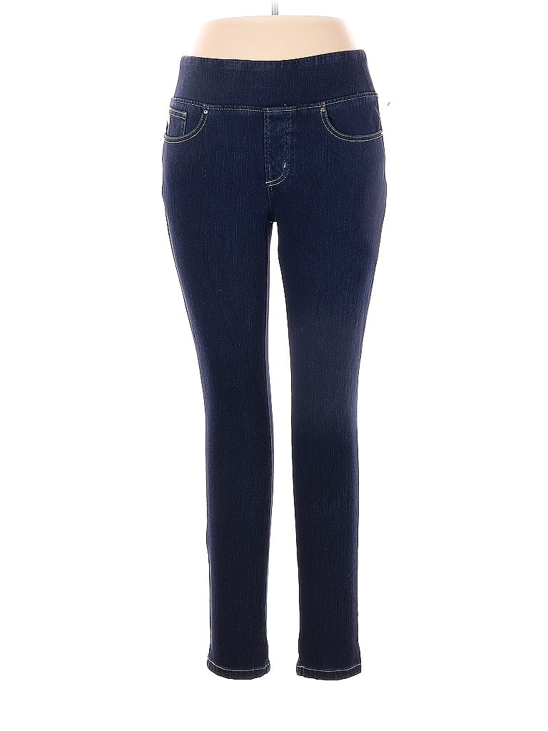Belle By Kim Gravel Blue Jeggings Size 10 - photo 1