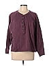 MWL by Madewell Purple Burgundy Sweatshirt Size L - photo 1