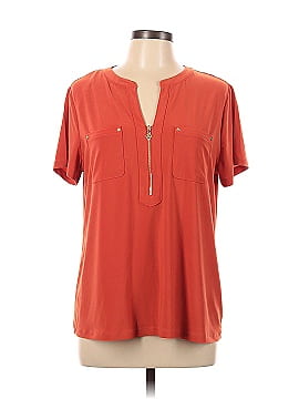 Anne Klein Short Sleeve Blouse (view 1)