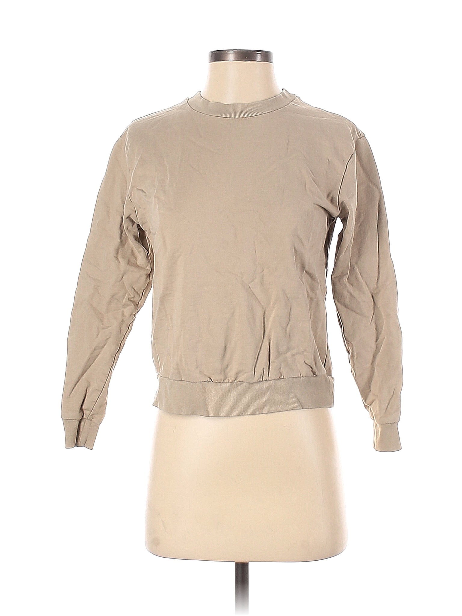 ASOS 100 Cotton Tan Sweatshirt Size 0 85 off ThredUp