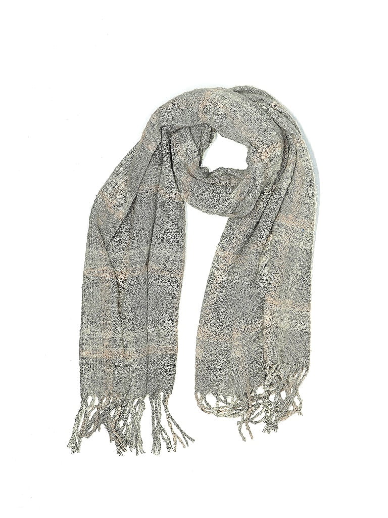 Pre-owned Assorted Brands Scarf In Gray