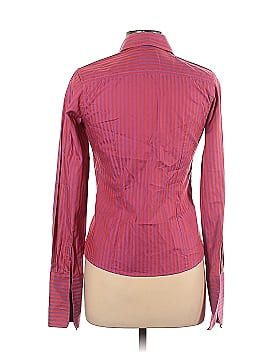 Pink Thomas Pink Womens Top Size 8 Pink Striped Long Sleeve Button Down  Shirt