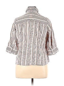 Lane Bryant Outlet 3/4 Sleeve Button-Down Shirt (view 2)