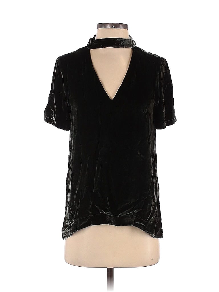 Madewell Black Short Sleeve Blouse Size XXS - photo 1