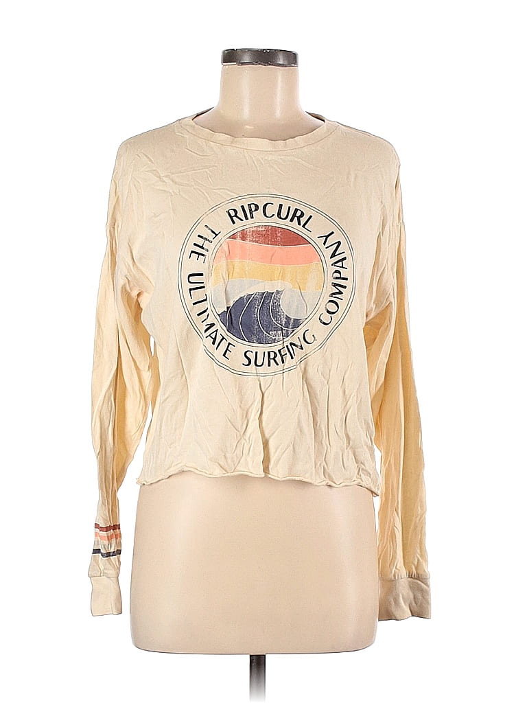 Rip Curl Ivory Long Sleeve T-Shirt Size M - photo 1