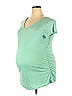 Liz Lange Maternity for Target Green Short Sleeve T-Shirt Size XXL (Maternity) - photo 1