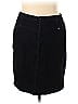 Ashley Stewart Solid Black Denim Skirt Size 18 (Plus) - photo 1