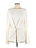 Nap Solid Ivory Long Sleeve Top Size M - photo 1