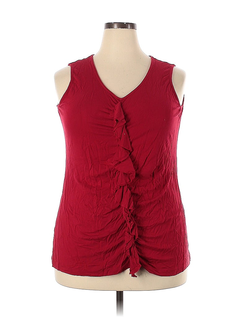 Avenue Red Sleeveless Blouse Size 18 - 20 Plus (Plus) - photo 1