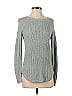 Pink Republic Color Block Solid Gray Pullover Sweater Size S - photo 1
