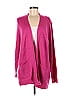 Isaac Mizrahi LIVE! Color Block Solid Pink Cardigan Size M - photo 1