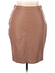 City Chic Faux Leather Skirt