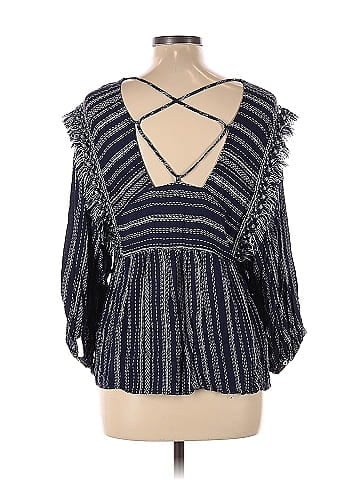 Blue Rain 3/4 Sleeve Blouse (view 2)