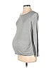 Gap - Maternity Gray Long Sleeve T-Shirt Size XS (Maternity) - photo 1