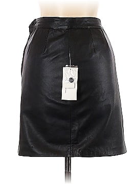 Oscar Piel Leather Skirt (view 2)