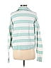 Tanya Taylor Color Block Stripes Green Blue Pullover Sweater Size XS - photo 2