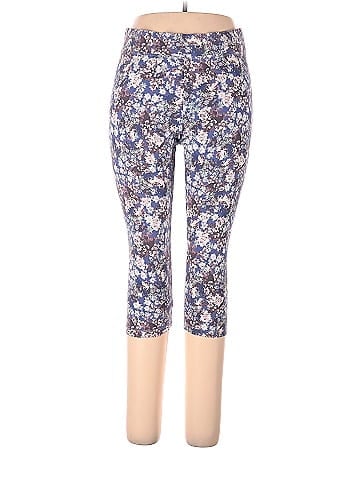 Sonoma Goods for Life Floral Multi Color Blue Leggings Size 1 - 32% off