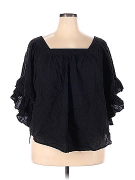 Terra & Sky Short Sleeve Blouse (view 1)