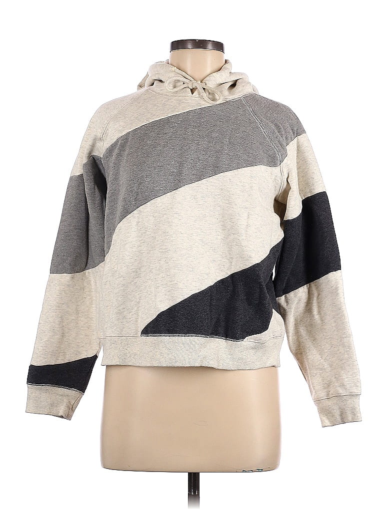 Faherty 100% Cotton Color Block Multi Color Gray Pullover Hoodie Size M - photo 1