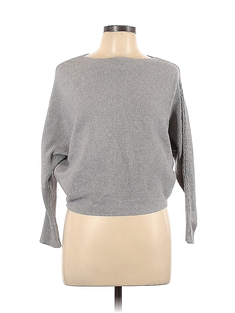 Joan Vass Gray Pullover Sweater Size L - 79% off | thredUP