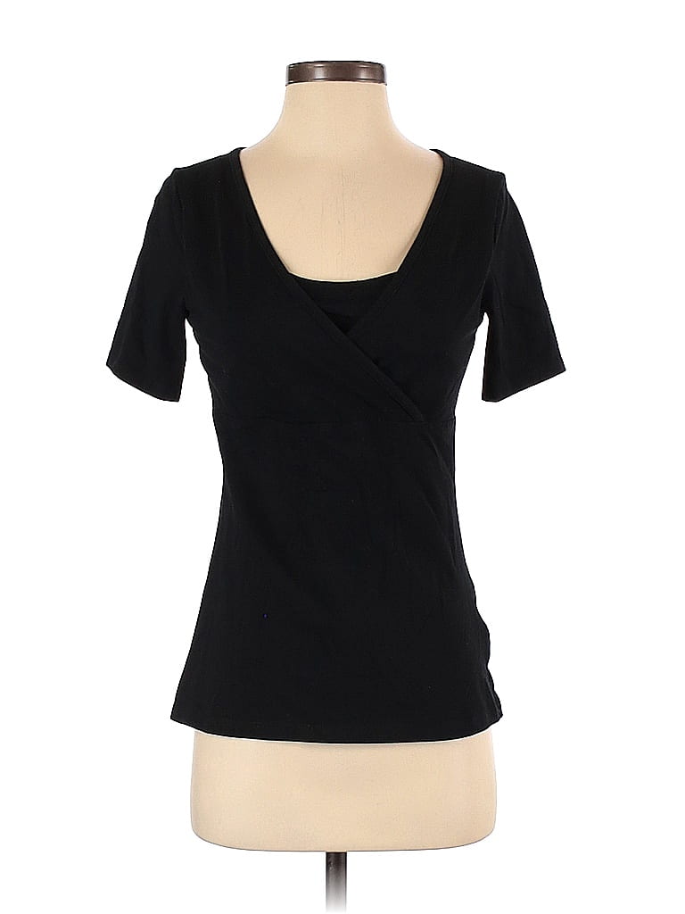 H&M Mama Black Short Sleeve T-Shirt Size S (Maternity) - photo 1