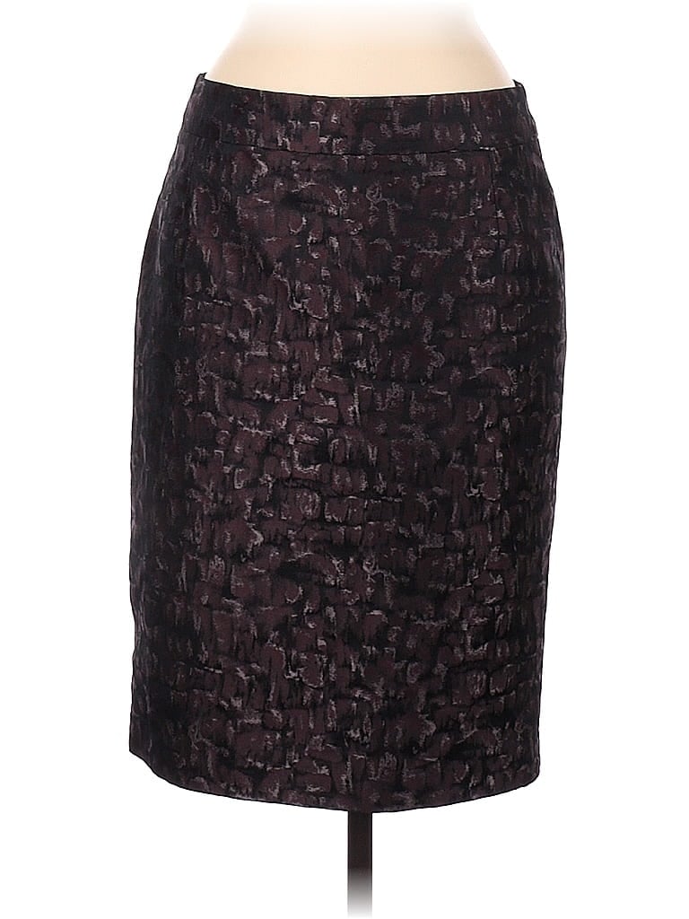 Pre-owned Jigsaw Formal Skirt In Burgundy