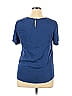 Quince Blue Short Sleeve Silk Top Size XL - photo 2