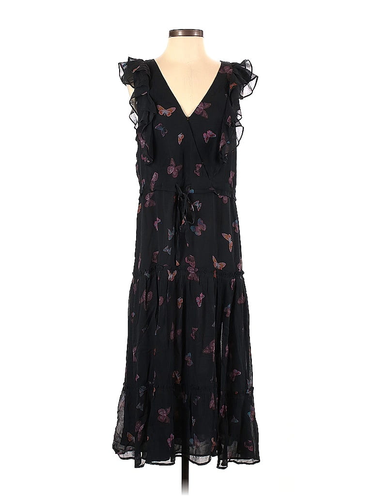 Paige 100% Silk Floral Black Casual Dress Size S - 79% off | thredUP