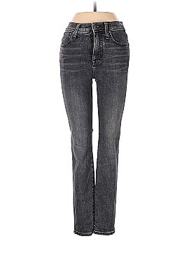 Madewell 10" High-Rise Skinny Crop Jeans in Oakwood Wash (view 1)