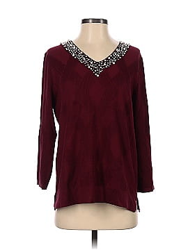 Karl Lagerfeld Paris Long Sleeve Top (view 1)