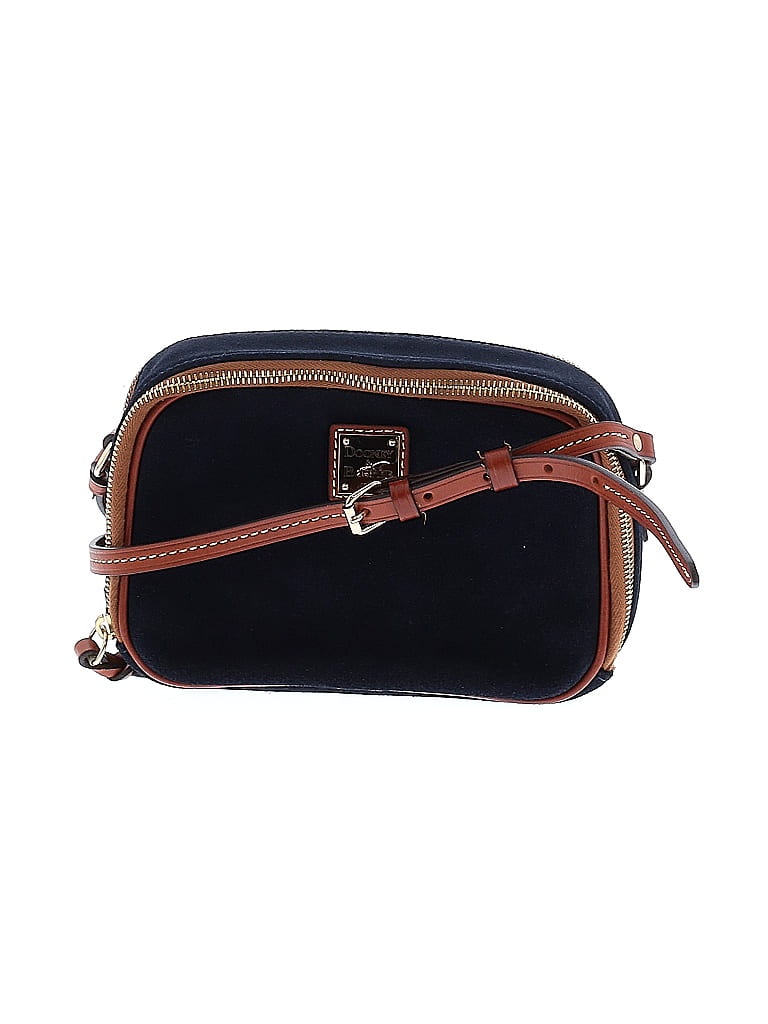 Dooney & Bourke Blue Leather Crossbody Bag One Size - photo 1