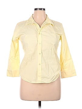 CALVIN KLEIN JEANS 3/4 Sleeve Button-Down Shirt (view 1)