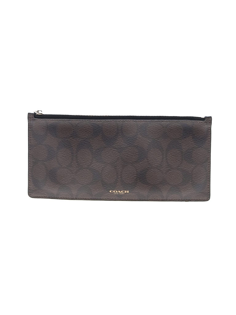 Coach 100% Coated Canvas Brown Clutch One Size - photo 1
