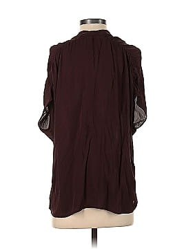 Vince. Short Sleeve Silk Top (view 2)